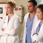 George Izzie Alex Cristina and Meredith in Greys Anatomy