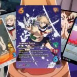 a collage of himiko toga cards from mha jetburn