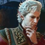 baldur s gate 3 astarion in thought with his hand resting on his chin