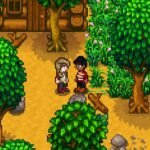 stardew valley two player characters looking at each other 1