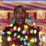 eddie murphy wrapped in lights in candy cane lane