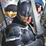 split images of batman crossovers